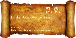 Drótos Veronika névjegykártya